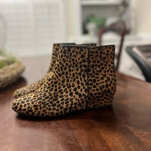 Leopard print boots